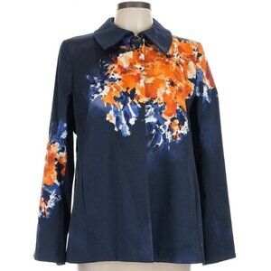 Ellen Tracy Abstract Swing Coat, Sz 12